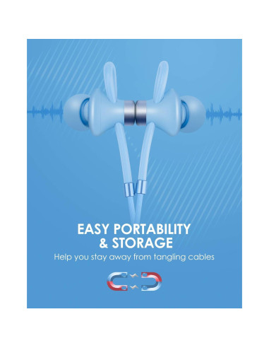 Auriculares Lightning PALOVUE NeoFlow Color Azul MFi