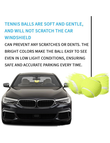 2PC Ayuda de Estacionamiento Rneswi con Pelotas de Tenis