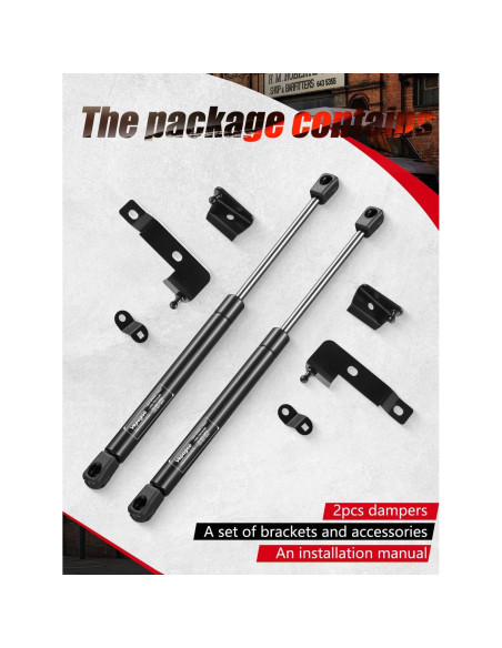 Amortiguadores de Capó Delantero Vepagoo para Nissan 2004-2018