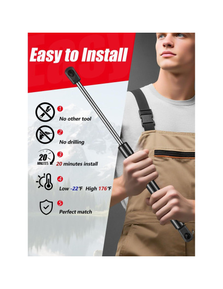 Amortiguadores de Capó Delantero Vepagoo para Nissan 2004-2018