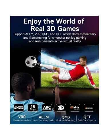 Cable HDMI 4K 12.19m HXRKDEV Ultra Alta Velocidad 2.0