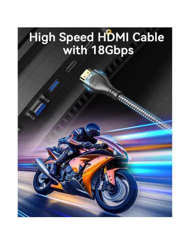 Cable HDMI 4K 12.19m HXRKDEV Ultra Alta Velocidad 2.0