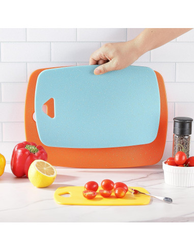 Set de Tablas de Cortar 3 Piezas KL KALOO - Plástico Apto Lavavajillas