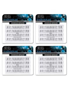 Pestañas Postizas Ardell Largas Negras - Kit de 4 Unidades