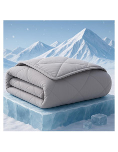 Manta Refrigerante ZonLi King 90x108" Gris Bruma Transpirable