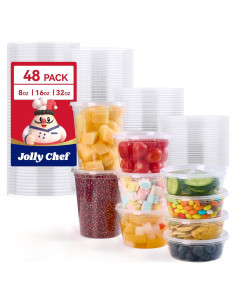 Contenedores de Almacenamiento JOLLY CHEF 48 Juegos 3 Tamaños