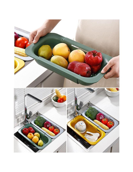 Colador Plegable NIWWIN Ajustable para Fregadero - Gris Colador Plegable NIWWIN Ajustable para Fregadero - Gris