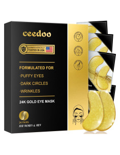 Parches para Ojos Ceedoo - 24 Pares Gel Colágeno Rejuvenecedor