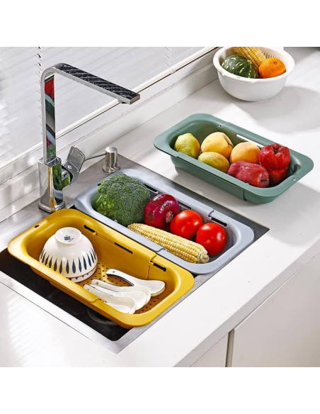 Colador Plegable NIWWIN Ajustable para Fregadero - Gris Colador Plegable NIWWIN Ajustable para Fregadero - Gris