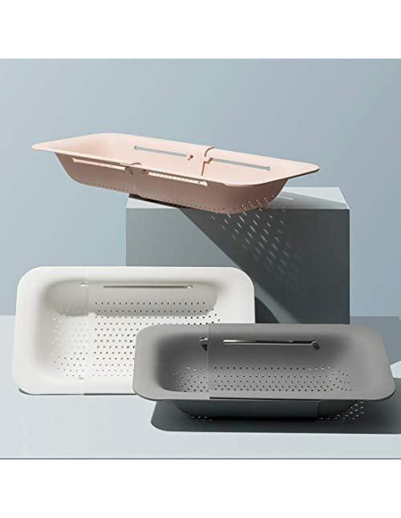 Colador Plegable NIWWIN Ajustable para Fregadero - Gris Colador Plegable NIWWIN Ajustable para Fregadero - Gris