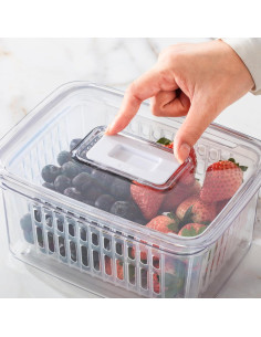 Organizadores Transparentes para Refrigerador Enchante - Paquete de 2 2