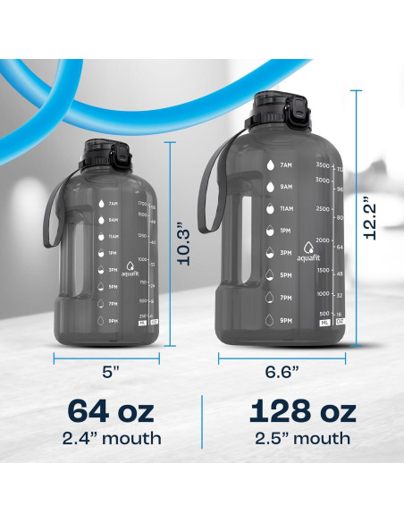 Botella de Agua AQUAFIT 1 Galón Niebla Púrpura Libre BPA Botella de Agua AQUAFIT 1 Galón Niebla Púrpura Libre BPA