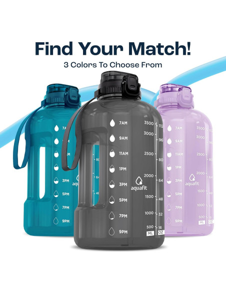 Botella de Agua AQUAFIT 1 Galón Niebla Púrpura Libre BPA Botella de Agua AQUAFIT 1 Galón Niebla Púrpura Libre BPA