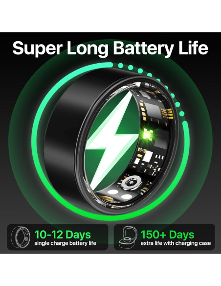 Anillo Inteligente de Fitness Kuinha SR2023 - Monitoreo Salud y Sueño