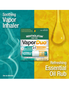 Inhalador de Vapor Mentholatum Duo 2-en-1 Alivio Nasal 2