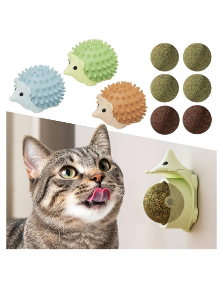 Juguetes de Hierba Gatera Petinstinct 3 Conchas 6 Bolas
