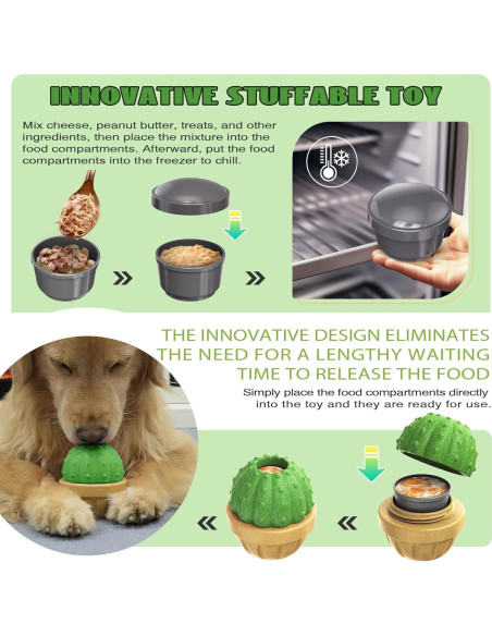 Juguete Interactivo para Perros DSUMD - Dispensador de Golosinas Verde