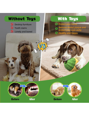 Juguete Interactivo para Perros DSUMD - Dispensador de Golosinas Verde