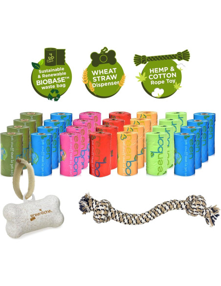 Bolsas para Excremento de Perro Greenbone 336 Unidades