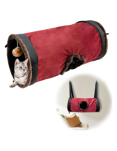 Túnel Colgante para Gatos HLGHUWEDITY 63.5x30.5cm Plegable