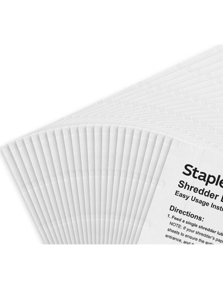 Hojas Lubricantes para Trituradoras STAPLES 24 Unidades