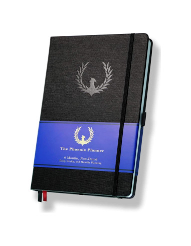 Planificador Fénix - Agenda y Diario de Gratitud 6 Meses