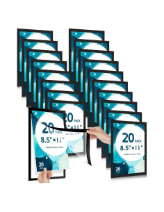 20 Soportes Magnéticos SPVIKISGO 21x28 cm para Señales