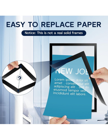 20 Soportes Magnéticos SPVIKISGO 21x28 cm para Señales