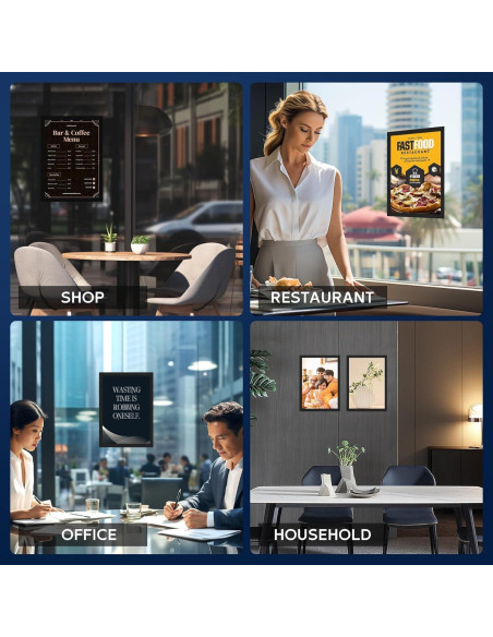 20 Soportes Magnéticos SPVIKISGO 21x28 cm para Señales