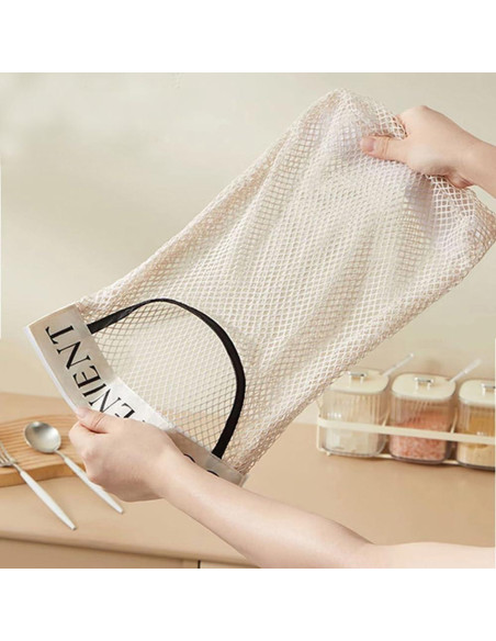 Soporte para Bolsas de Basura 2 Pack DraCra Malla Adhesiva 36x25cm