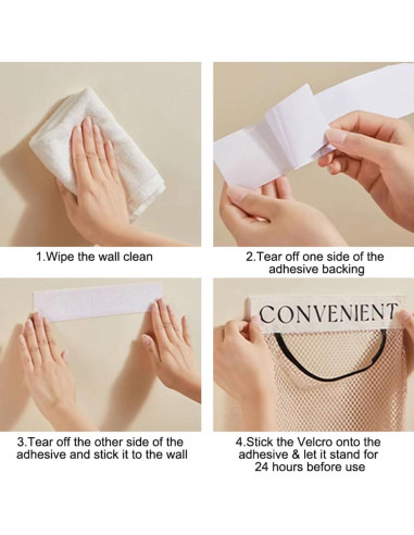 Soporte para Bolsas de Basura 2 Pack DraCra Malla Adhesiva 36x25cm