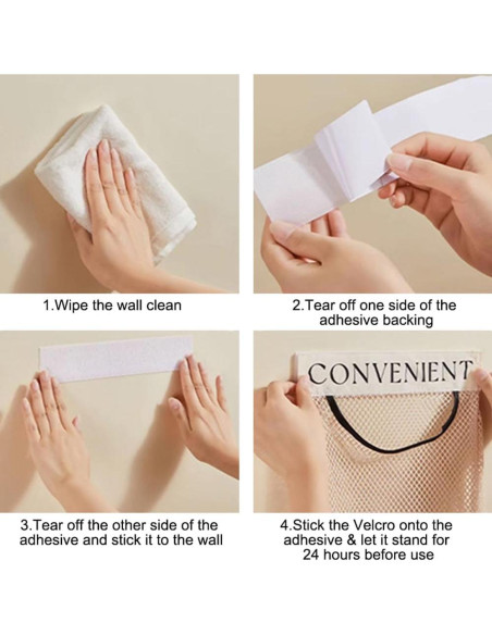 Soporte para Bolsas de Basura 2 Pack DraCra Malla Adhesiva 36x25cm