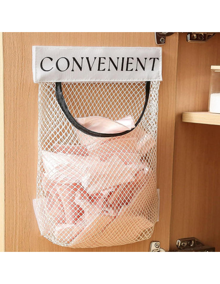 Soporte para Bolsas de Basura 2 Pack DraCra Malla Adhesiva 36x25cm