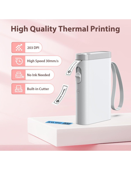 Impresora de Etiquetas TYPONOS P21 Bluetooth Mini Blanca