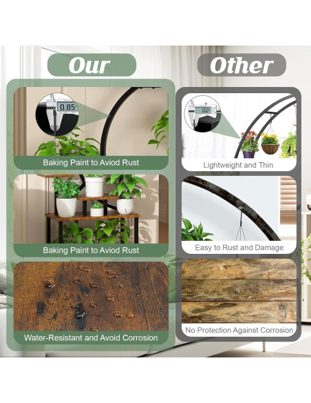 Soporte de Plantas XPIY 152 cm con Luces de Crecimiento 8 Niveles