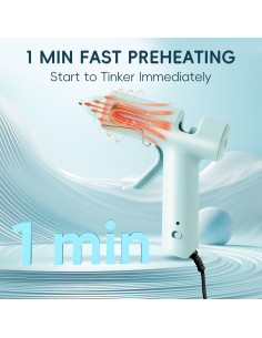 Pistola de Pegamento Caliente Deli 20W con 30 Barras 10cm 2