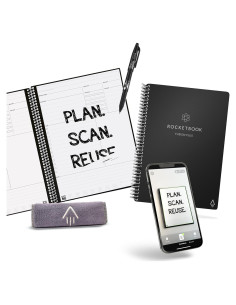 Cuaderno Reutilizable Rocketbook Fusion Plus Ejecutivo Negro