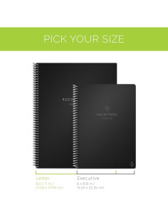 Cuaderno Reutilizable Rocketbook Fusion Plus Ejecutivo Negro 2