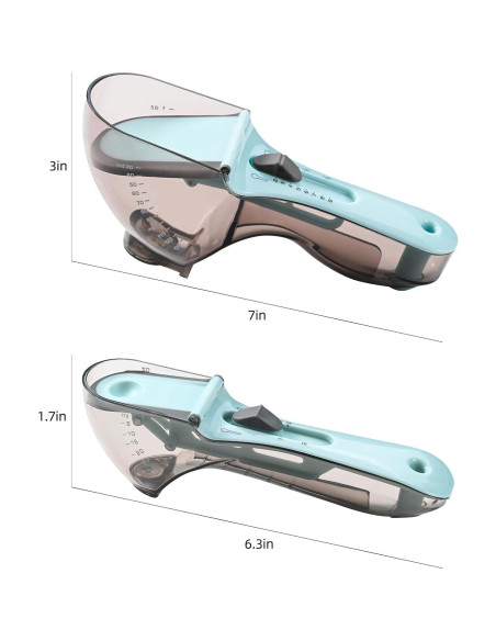 Tazas y Cucharas Medidoras Ajustables VIWIK - Cocina Precisa