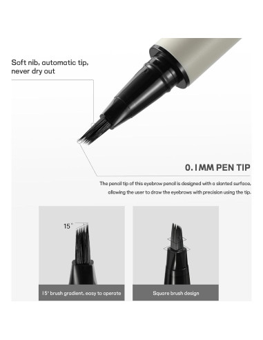 Lápiz de Cejas Microblading Pudaier 03-Rubio Claro Impermeable