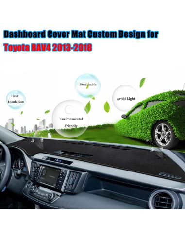 Cubierta de tablero YOFAMO para Toyota RAV4 2013-2018 - Antideslizante