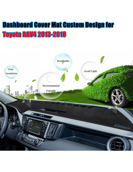 Cubierta de tablero YOFAMO para Toyota RAV4 2013-2018 - Antideslizante