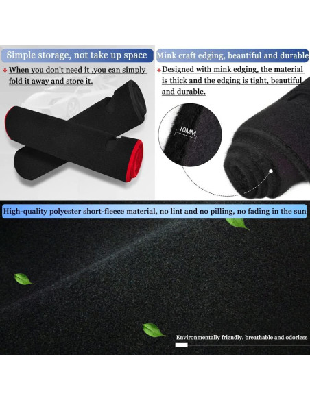 Cubierta de tablero YOFAMO para Toyota RAV4 2013-2018 - Antideslizante