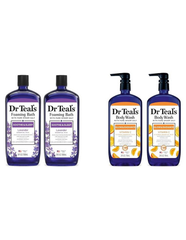 Paquete Gel de Baño y Cuerpo Dr Teal's Lavanda 1007ml + 710ml