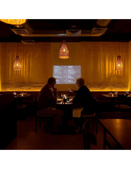 Proyector Portátil Miroir M200S HD - Streaming Android TV, 100"