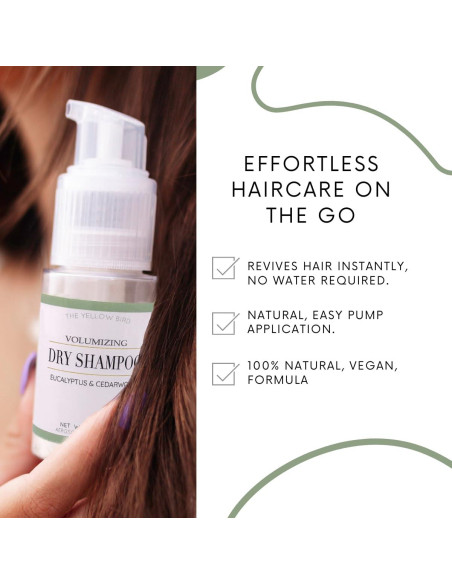 Polvo de Champú Seco Pájaro Amarillo 31g | Natural y Vegano