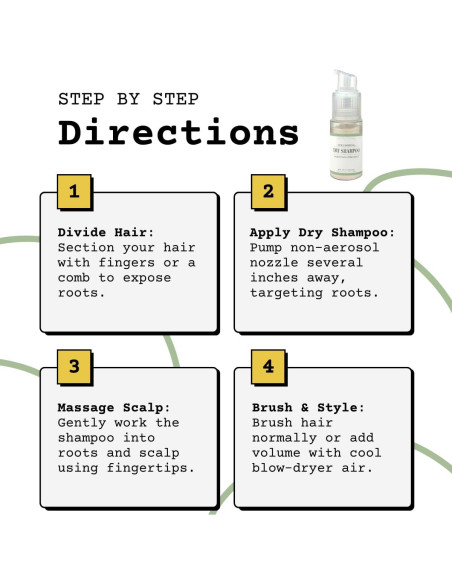 Polvo de Champú Seco Pájaro Amarillo 31g | Natural y Vegano