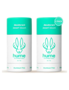 Desodorante Hume Supernatural Sin Aluminio - Flor del Desierto - Paquete de 2