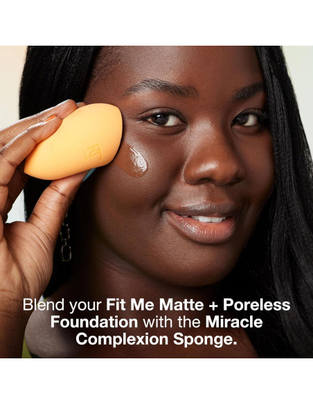 Base Líquida Maybelline Fit Me Mate Java + 2 Esponjas Real Techniques Base Líquida Maybelline Fit Me Mate Java + 2 Esponjas Real Techniques