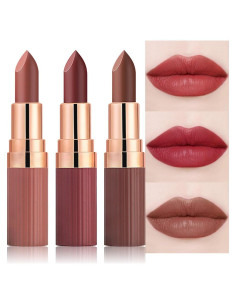 Set de 3 Barras de Labios Mate CAKAILA - Larga Duración